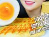ASMR COOKING EATING SUPER FLUFFY SOUFFLE OMELETTE FROM GIANT OSTRICH EGGS AND MAKING DALGONA COFFEE