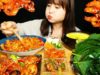 ASMR [COOKING & EATING]SPICY OCTOPUS COOKING & EATING  SEAFOOD MUKBANG | bokyoung ASMR 봄주꾸미 요리해서 먹기~