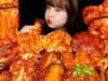 ASMR (COOKING & EATING)SPICY SEAFOOD(CRAB, SCALLOP, ABALONE, OCTOPUS, SHRIMP, SQUID, ENOKI MUSHROOM)