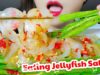 ASMR COOKING JELLYFISH AND DRAGON BEAN SALAD EXTREME CRUNCHY EATING SOUNDS | LINH-ASMR 먹방