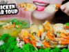 ASMR COOKING SOUP WITH MUSHROOM x CORN x CHICKEN x CRAB , EATING SOUNDS | LINH-ASMR