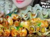 ASMR COOKING SPICY CLAMS PLATTER ABALONE RED CLAMS ELEPHANT EAR CLAMS ELONGATE COCKLE | LINH-ASMR
