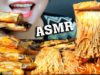 ASMR COOKING SPICY STIR FRIED RAZOR CLAMS WITH ENOKI MUSHROOM EATING SOUNDS | LINH-ASMR