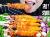 ASMR COOKING SPICY STIR-FRIED SQUIDS STUFFED WITH SAMYANG BULDALK MINI 12000 SHU NOODLES | LINH-ASMR