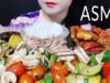 ASMR COOKING SWEET AND SOUR STIR FRIED SQUID AND VIETNAMESE SAUSAGE WITH RICE | LINH-ASMR mukbang 먹방