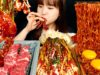 ASMR (COOKING&EATING) PARASITE CHAPAGURI NOODLES, GRILLED BEEF,  SPICY RAW CRAB, SPRING ONION KIMCHI