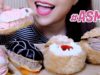 ASMR Cream Puffs/Choux Cream (Choux à la crème) Satisfying SOFT EATING SOUNDS | LINH-ASMR