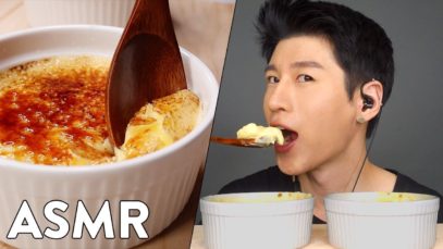 *ASMR* Crème Brûlée (COOK & ENJOY) No Talking | Crunchy Eating Sounds | Zach Choi ASMR