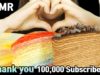 ASMR CREPE CAKE (Chocolate, Rainbow, Cheese) 크레이프 케이크 먹방(EATING SOUNDS)MUKBANG