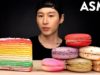 ASMR CREPE CAKE & MACARONS MUKBANG (No Talking) UNBOXING & EATING SOUNDS | Zach Choi ASMR