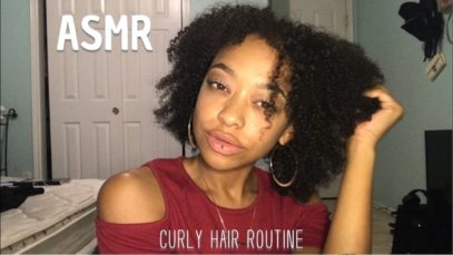 ASMR | CURLY HAIR ROUTINE | 300K ?