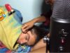 ASMR | Doing My Boyfriends Makeup While He’s Sleeping | PRANK | ( HE WAS SO CONFUSED ?)
