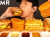 ASMR DOUBLE CHEESEBURGER, HASH BROWNS, FRIES & APPLE PIES MUKBANG (No Talking) EATING SOUNDS