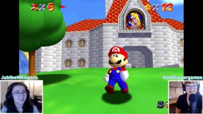 ASMR | DOUBLE the TINGLES! | Super Mario 64 with @theWhispergames  ?