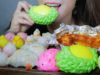 ASMR DUMPLINGS X CHEESY SPICY CHICKEN X STEAMED BUNS EATING SOUND | LINH-ASMR