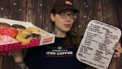 ASMR DUNKIN’ DONUTS TRAINEE ROLE PLAY