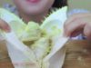 ASMR DURIAN ICE CREAM ,  EATING SOUNDS | LINH-ASMR