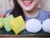 ASMR DURIAN MOCHI AND DURIAN CREPE (STICKY EATING SOUNDS) No Talking | LINH ASMR
