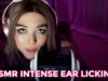 |ASMR| EAR CLEANING + INTENSE TWIN/MIRRORED EAR LICKING