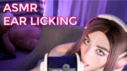 ASMR EAR LICKING + EAR EATING + TAPPING!