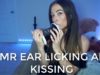 |ASMR| EAR LICKING + KISSING SENSATIONAL TINGLES