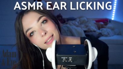 |ASMR| EAR LICKING OIL MASSAGE WITH CANDLES *paid sponsorship by Adam and Eve*