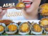 ASMR EATING ABALONE WITH OYSTER SAUCE AND VIETNAMESE PEANUT CANDY CRUNCHY CHEWY LINH ASMR