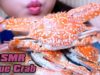 ASMR Eating Boiled Blue crab with Spicy Sauce (Cracking Eating Sounds) | LINH-ASMR
