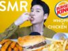 ASMR Eating Burger King Whopper + Chicken Fries + French Fries (NO TALKING)