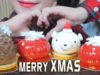 ASMR EATING CAKE TO CELEBRATE CHRISTMAS EVE , SOFT CHEWY EATING SOUND | LINH-ASMR 먹방