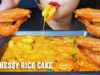 ASMR EATING CHESSY RICE CAKE WITH SHRIMPS EATING SOUNDS | LINH-ASMR mukbang 먹방