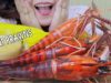 ASMR EATING GIANT PRAWNS WITH CHEESE SAUCE , EATING SOUNDS | LINH-ASMR
