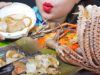 ASMR EATING GRILLED SEAFOOD PLATTER (OCTOPUS,HORN SCALLOP,PRAWN,US QUEEN CLAM)EATING SOUND|#LINHASMR