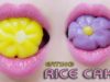 ASMR Eating lips focus flower Rice cake, sticky chewy eating sounds +食べる,咀嚼音,먹방 이팅 | LINH-ASMR