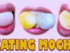 ASMR Eating lips focus Mini mochi , sticky chewy eating sounds +食べる,咀嚼音,먹방 이팅 | LINH-ASMR