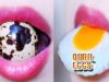 ASMR Eating lips focus quail eggs, eating sounds +食べる,咀嚼音,먹방 이팅 | LINH-ASMR