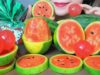 ASMR EATING MINI WATER MELON X WATER MELON JELLY BALL EATING SOUND LINH ASMR
