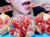 ASMR eating Pomegranate (POPPING CRUNCHY EATING SOUNDS) | LINH-ASMR