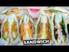 ASMR EATING SANDWICH (SEAWEEDXTUNA ,HAMXSAUSAGE , FRIED SHRIMP , BEEFXEGGS) EATING SOUND | LINH-ASMR