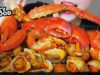 ASMR EATING SEAFOOD X SPICY SAUCE (KING CRAB LOBSTER CLAW BULOT SNAIL TIGER PRAWN MUSHROOM)LINH-ASMR