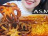ASMR EATING SPICY CHEESY NOODLES WITH OCTOPUS EATING SOUNDS | LINH-ASMR mukbang 먹방