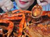 ASMR EATING SPICY SEAFOOD PLATTER PEN SHELL ABALONE SNOW CRAB WITH ENOKI MUSHROOM | LINH-ASMR 먹방
