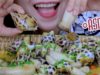 ASMR eating Stir-fried sweet snails with king oyster mushrooms, CHEWY EATING SOUNDS | LINH-ASMR