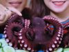 ASMR eating TAKO (giant Japan octopus) with My hubby *BINH ASMR* CHEWY EATING SOUNDS | LINH ASMR
