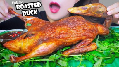 ASMR EATING VIETNAMESE ROASTED DUCK IN JARS EATING SOUNDS | LINH-ASMR