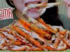 ASMR eating Vietnamese salt and pepper baby crayfish, SAVAGE EATING SOUNDS , 사운드,이팅,먹방| LINH-ASMR