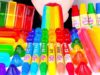 ASMR EDIBLE CRAYONS, NIK-L-NIP WAX STICK, RAINBOW JELLY 먹는 크레파스, 무지개 구슬젤리, 닉클립 왁스병 EATING SOUNDS 먹방