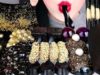 ASMR EDIBLE TOWEL, GOLD BLACK SILK JELLY, SPOONS 실크 젤리, 먹는 수건, 진주 초콜릿젤리, 타피오카펄, 얼음 먹방 EATING MUKBANG