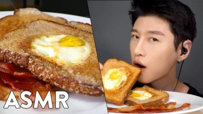 *ASMR* EGGY IN THE BASKET (COOK & ENJOY) No Talking Eating Sounds | Zach Choi ASMR
