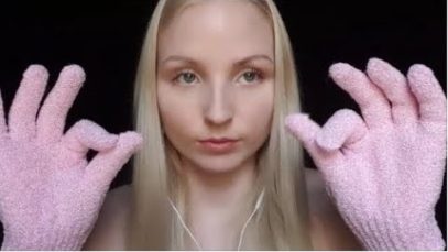 ASMR – Exfoliating Gloves Rubbing Sounds – Hand Rubbing and Stroking